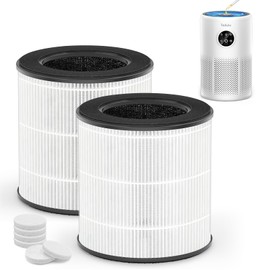 Tailulu 2 Pack D10 Replacement Filter, Air Purifier Filter for Tailulu D10 Air Purifier, 3-in-1 H13 Grade True Replacement Filte with Extra 6 Pieces Aroma Pads