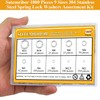 Sutemribor 1000 Pieces 9 Sizes 304 Stainless Steel Lock Washers,