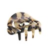 VINGTAINE H-955-BE- Tortoise Shell Style Domed Hair Claw Hair Clip