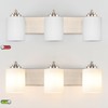 SOLFART Modern Brushed Nickel 3 Light Vanity Sconces for Bathroom,