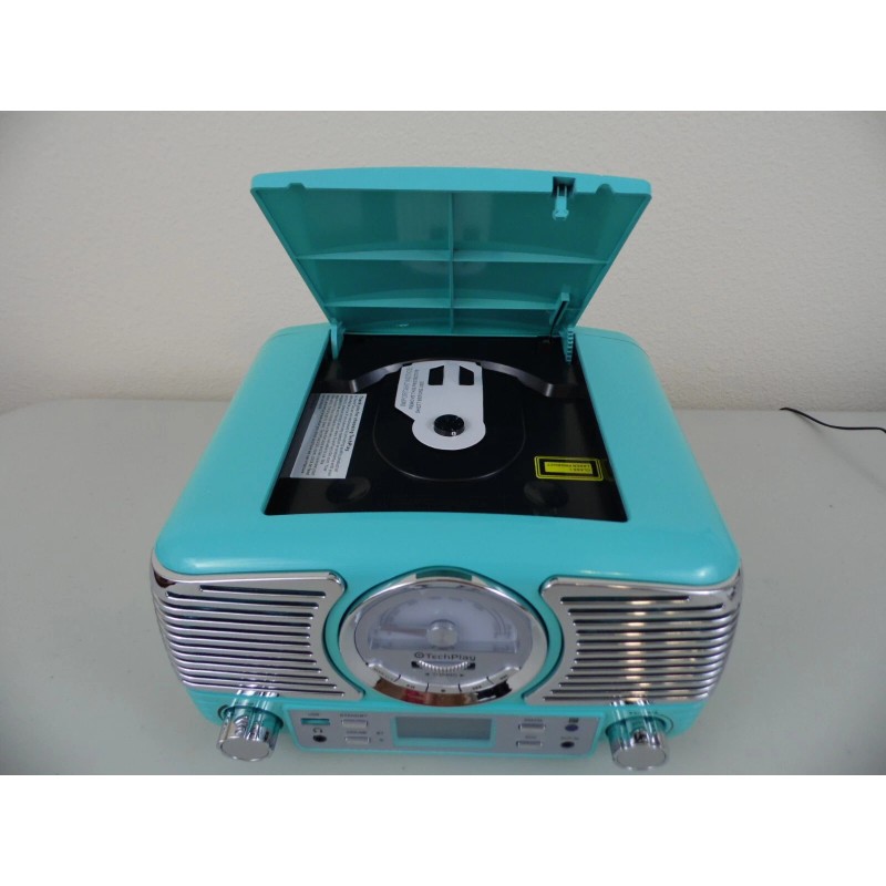 TechPlay QT62BT Bluetooth Tabletop Stereo CD AM FM Radio AUX