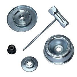SGTBQLL Blade Adapter Attachment Maintenance Kit Be Suitable for Stihl FS55 FS55R FS56 FS56RC FS70R FS80 FS85 FS90 FS90R FS94 FS100RX (Thrust Washer, Rider Plate, Thrust Plate, Collar Nut, T-Wrench)