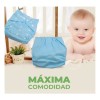 6 Pañales Ecológicos De Tela Reutilizables + 6 Insertos