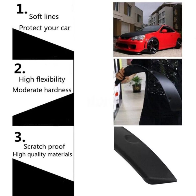 Unbranded For Ford Mustang GT GTS 4.5"Car Fender Flares Extra