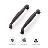 Ravinte 5 Pack Bronze Cabinet Handles: 5-inch Solid Oil Rubbed