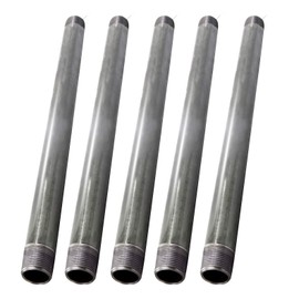 Supply Giant 1 Inch Galvanized Pipe, One Inch Malleable Steel Pipes Fitting Build DIY Vintage Furniture, 1" x 48" (Pack Of 5)