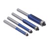 4 Pcs Flush Trim Router Bit 1/4 Shank Tungsten Steel