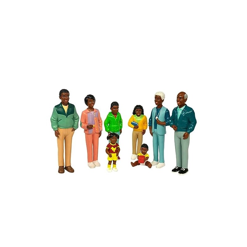 Miniland 27396 - Afrikanische Familie 8 Figuren 12,5 cm /