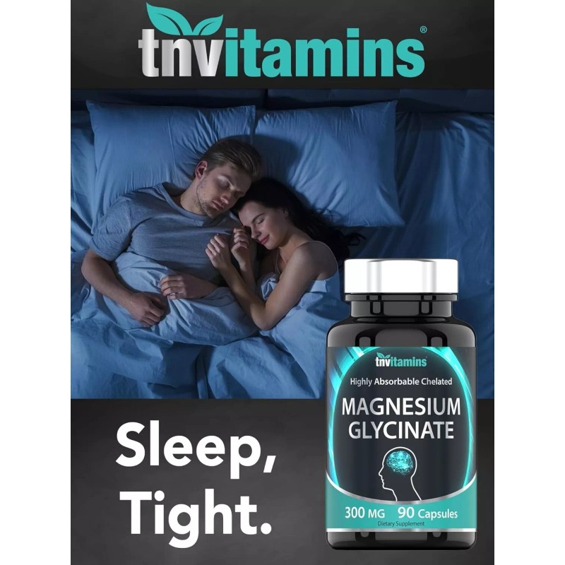 Magnesium Glycinate Glicinato De Magnesio De Maxima Potencia 300 Mg