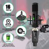 UHF Wireless XLR Transmitter and Receiver with 48V Phantom Power,Rechargeable