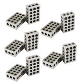 findmall High Precision 1-2-3 Blocks 23 Holes .0002" Machinist 123 Jig 5 Matched Pair