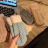 Dinghaole Women Gloves Mittens,Ladies Thick Fleece Lined Insulated Warm Knitted