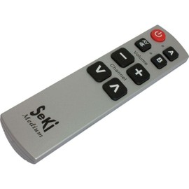 Seki Medium Learning Universal TV Remote Silver/Black