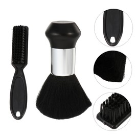 TOVINANNA 4pcs Hair Cutting Neck Duster Brush Set Soft Bristles for Hairdressing Cleaning Comfortable Handle for Salon Home Use Essential Barber Tool
