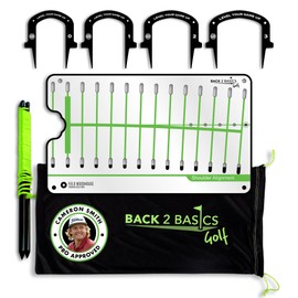 Maximize Your Golf Game: Pro Path Putting Mirror - Portable Training Aid - Perfect Swing Alignment Every Time - Enhance Indoor/Outdoor Golf Practice - Pro Path Putting Mirror & Gates with String Line