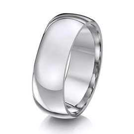 Theia Titanium Court Shape Highly Polished 4mm Ring Size V