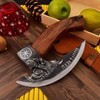 New Viking Pizza Cutter Axe Viking Hatchet Pizza Axe (Skull