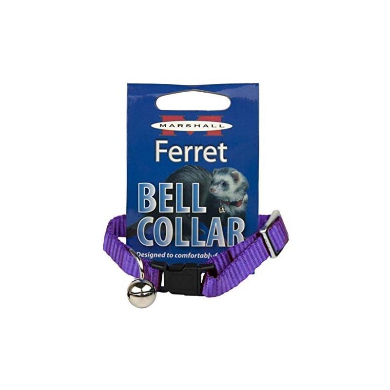 Marshall Pet Products Ferret Bell Collar Purple