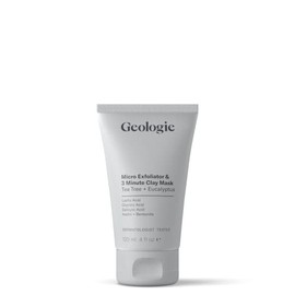 Geologie Micro Exfoliator & 3 Minute Clay Mask | Tea Tree + Eucalyptus | 4 fl oz