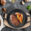 Sliner 4 Sets Mini Cast Iron Skillet Small Cast Iron