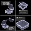 HXSEMAYIG 31PC Bead Organizer Box, Small Plastic Cases, Mini Clear