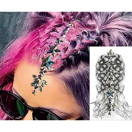 Hair and Body Jewels Hair Jewellery Party Make Up Hj07 Stars