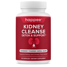 Kidney Cleanse Detox & Repair Formula – Natural Kidney Support Supplement with Cranberry Extract & 21 Herbs for Renal, Bladder, & Urinary Tract Health – Flush Toxins & Restore Health - 60 Capsules