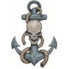 Anchor Skeleton Skull Bumper Sticker Laptop Sticker Toolbox Sticker