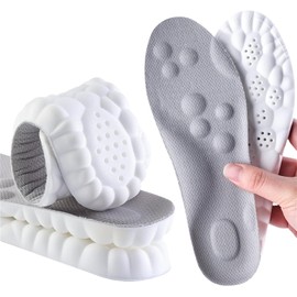 ZYHSLZ 1 Par Plantillas para Fascitis Plantar, Plantillas Memory Foam Hombres y Mujeres, Plantillas Deportivas Ortopédicas, Alivio De Dolor En Pies,Mayor Comodidad Para Caminar Y Correr (Gris, 45-46)