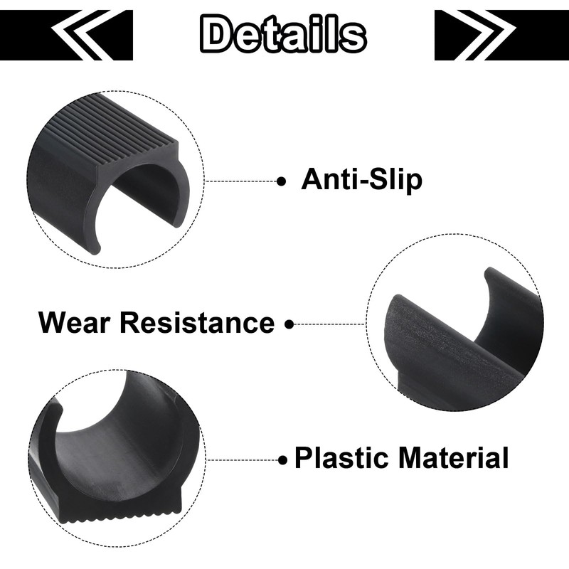 sourcing map 25Pack Rectangle Shaped Chair Legs Tips, Fitting 22mm