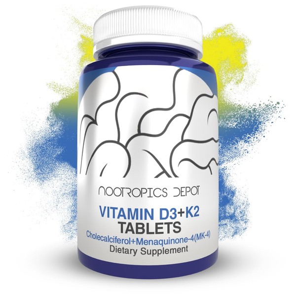 Nootropics Depot Vitamin D3 + K2 with Vitamin C Tablets