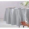 Home Beyond & HB design - Crystal Clear Plastic Tablecloth - Heavy Duty Vinyl Table Protector Cover (70-Inch Round)