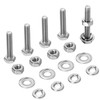 120PCs 1/4-20 Hex Bolts Screws Hex Nuts Flat Washers Lock