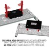 On-Q AC1050-EMK Mounting Plate, White/Red