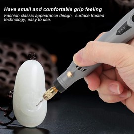 Cordless Rotary Tool Kit, Electric Mini Grinder Drill Set with 3 Gear RPM, 0.5-3.5mm Clamping Range, Multi Purpose Rechargeable Polishing Machine for Engraving, Grinding, Trimming