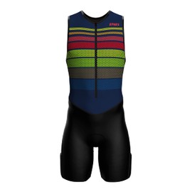 Sparx Sports Men's Premium Triathlon Tri Suit, XL, Colorful Dots