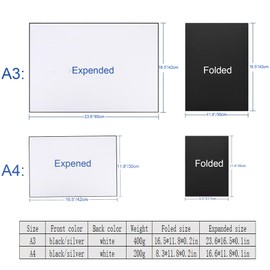 Photography Reflector Cardboard, Light Control Board for Studio Photography (1 Pack, 12 x 8 Inch)