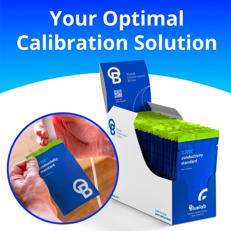 Bluelab EC 2.77 Conductivity Calibration Solution - Easy Calibration for