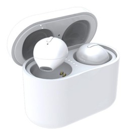 Xmenha Kleinst Schlaf Kopfhörer kabellos Bluetooth unsichtbar Mini Kopfhörer in-Ear Ohrhörer für Arbeit Schlafen versteckt Headsets für Seitenschläfer Schlafen im Ohr Wireless Earbuds (Weiss)