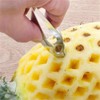 Wixine 2Pcs Stainless Steel Pineapple Peeler Remover Fruit Slicer Eye