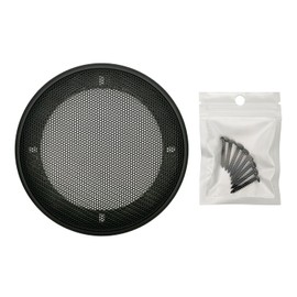 4" Speaker Grill Covers, Car Speaker Subwoofer Guard Protector, ABS Plastic Frame with Metal Mesh, Black - 2Pcs