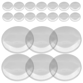 Hemobllo Optical 3D Lens for Magnifier, 42mm Diameter Double Convex Lenses, 68mm Lengths Biconvex Lens, Magnifying Glass Lens Optical Lens 20Pcs