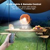 BINUYASHA Rechargeable Camping Fan with 20000mAh Battery, 8-Speed Stepless Control,