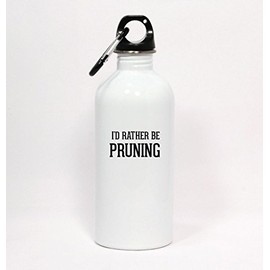 Los Drinkware Hermanos I'd Rather Be Pruning - White Water Bottle with Carabiner 20oz