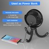 Stroller Fan - 65Hrs 12600mAh Rechargeable Fan, Timing Car Seat