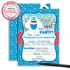 Abominable Snowman, Adorable Yeti Winter Birthday Party Invitations, 20 5x7