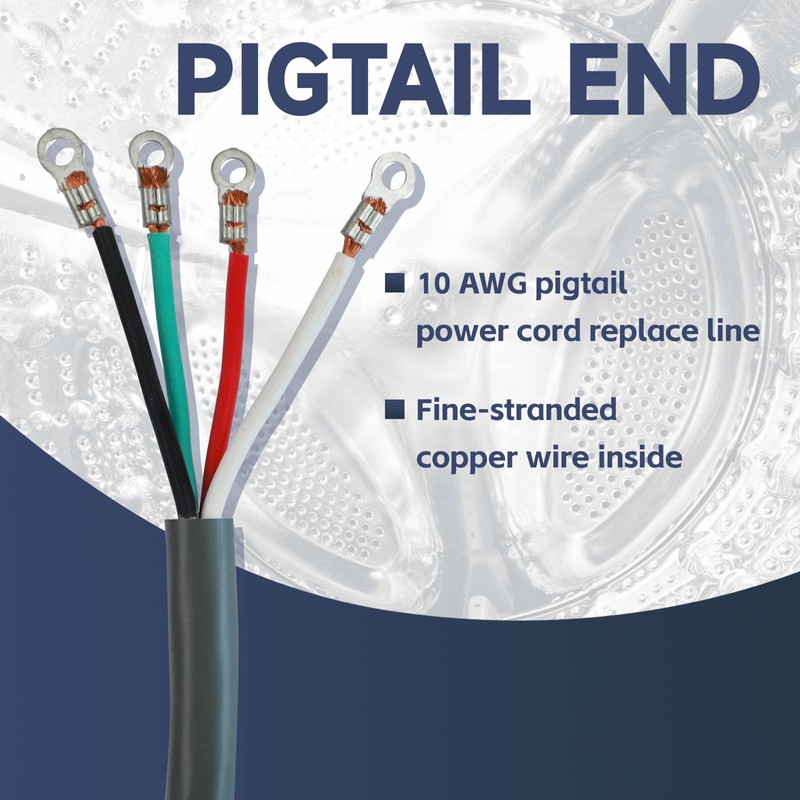 EP - Cable secador de 4 clavijas, 1.2 m 10/4