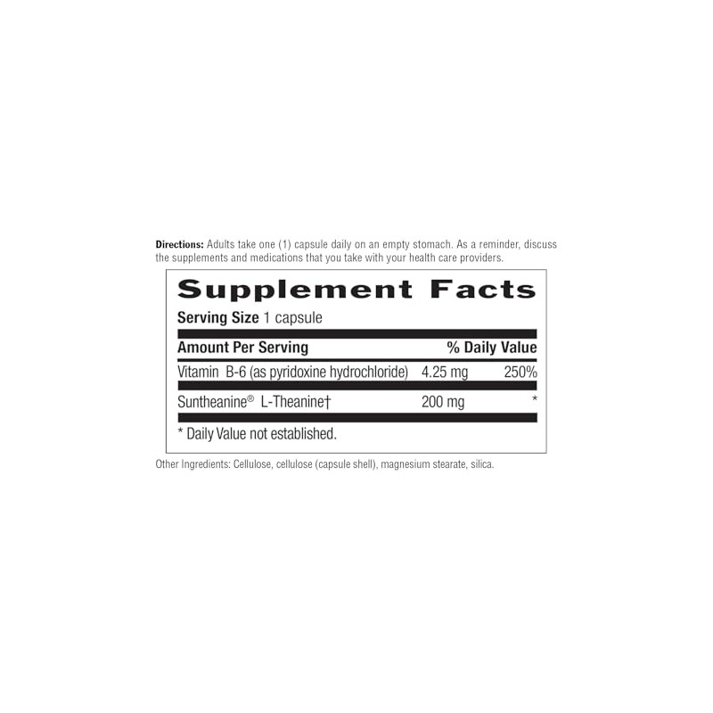 Country Life L-theanine, 200 mg, 60-Count by Country Life