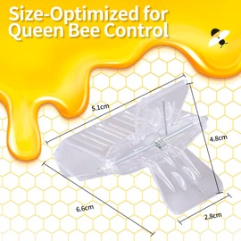 HunterBee 5 Pack Queen Bee Clip Queen Bee Marking Catcher Queen Clips for Bees Quee Bee Cage Trap Apiculture Beekeeping Tools