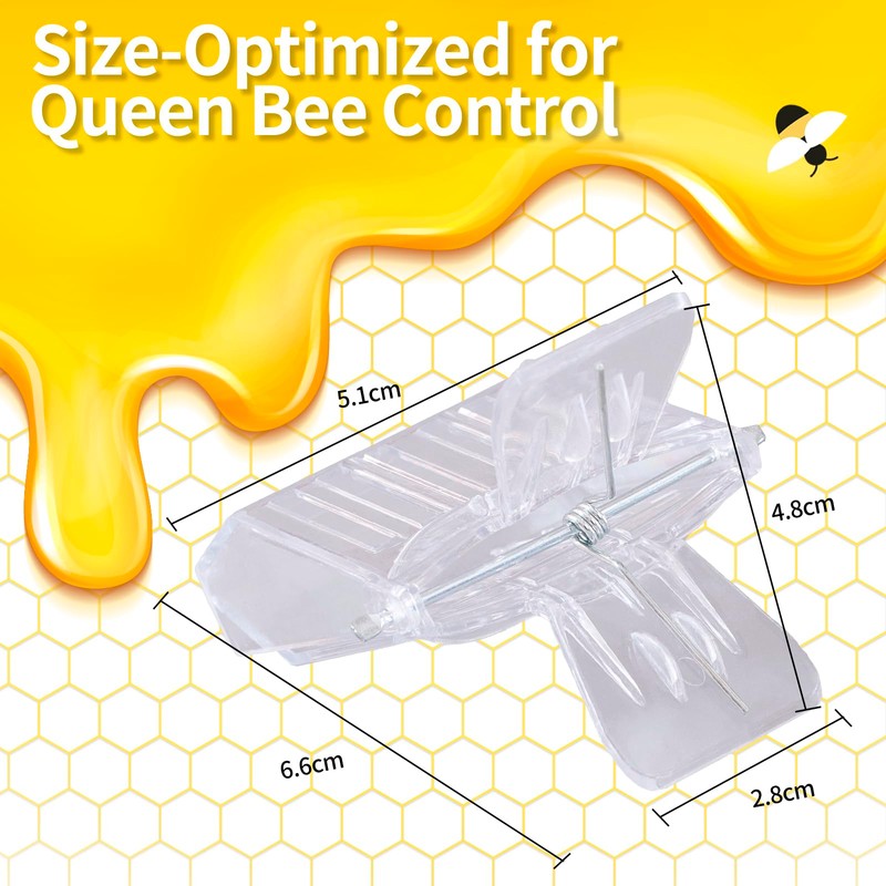 HunterBee 5 Pack Queen Bee Clip Queen Bee Marking Catcher
